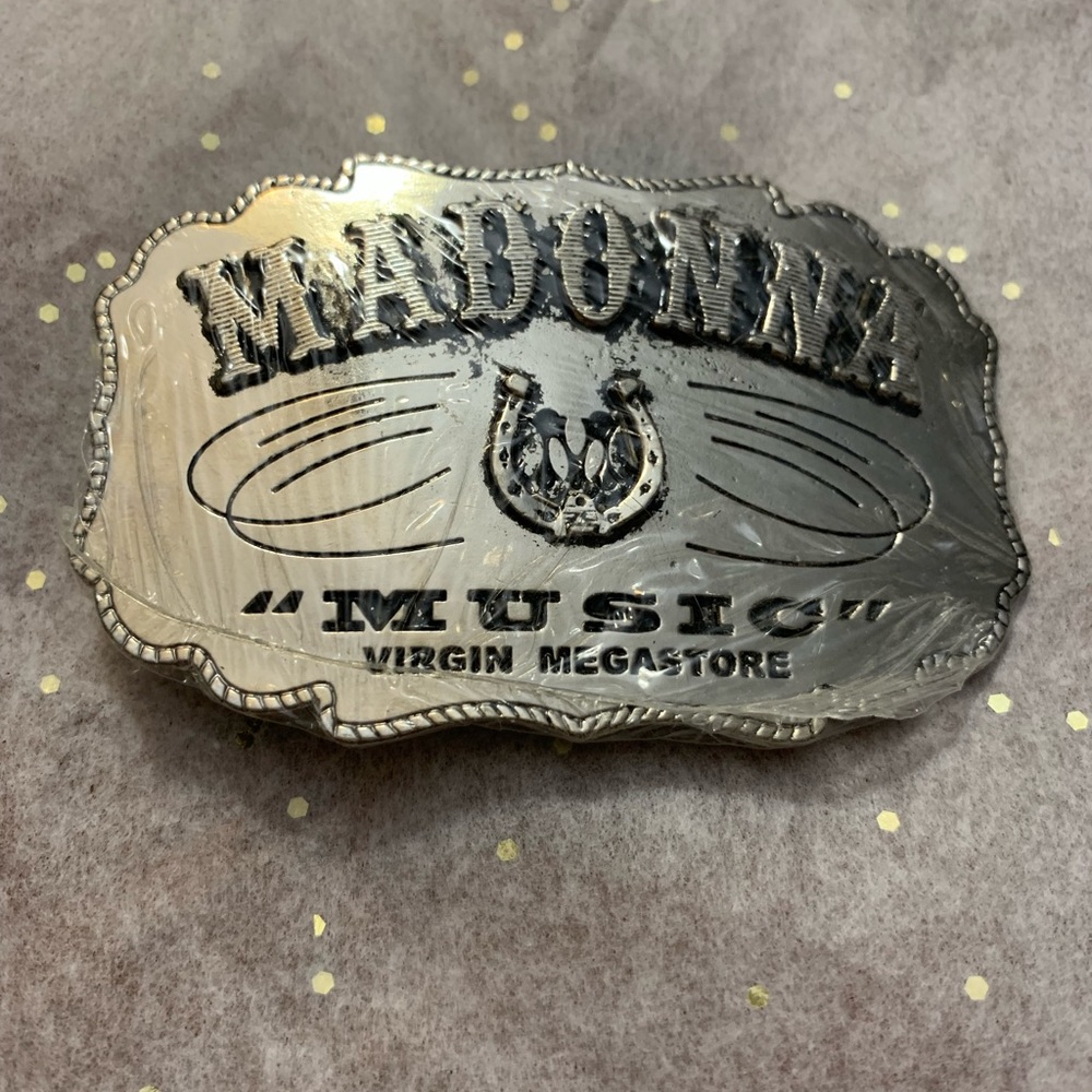 Madonna Limited Edition sealed promo belt buckle Year 2000 for Virgin Music